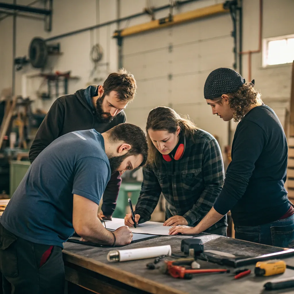 Team at a Workshop